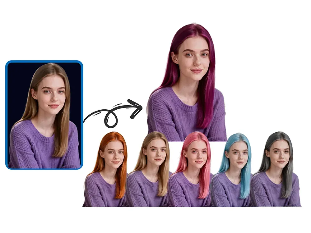 Hair Color Transformation